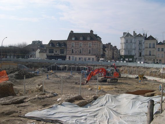  chantier du futur parking souterrain